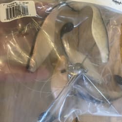 7” Umbrella Rig 4 Arm With 4” Shad (5)  Pearl Black New In Package McKala Fishin - Thumbnail 7