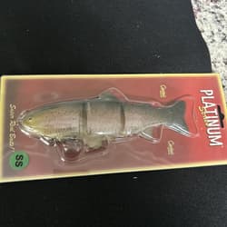 Original Rare Castaic Baits Platinum Series 8” Soft Jointed Trout Swimbait SS - Thumbnail 15