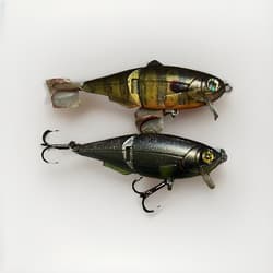 (2) Custom Painted Strike King- King Shad - Thumbnail 1