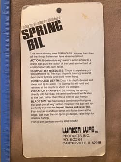 TUFF FIND!Unknown chatterbait,LIVING RUBBER SKIRT!!!spring Bil Lure Discontinued - Thumbnail 7