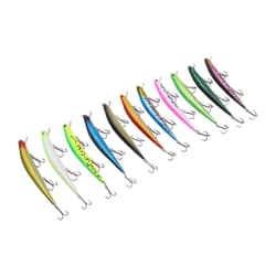 11 Pcs Simulation Minnow Lure Plastic Fishing Bait Fishing Accessories - Thumbnail 8
