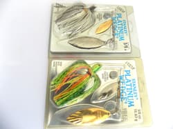 STANLEY PLATINUM VIBRA SHAFT WEDGE SPINNERBAIT 3/8 oz. - 2 LURES - #T34 - Thumbnail 2