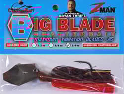 (Ct of 2) Z-Man Big Blade Chatterbait 3/4 oz Provides Maximum Thump & Vibration - Thumbnail 3