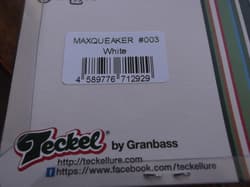 Teckel Maxqueaker Squeaky Buzzbait 1/2oz. 003 White Squeaky Dolphin - Thumbnail 6