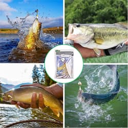 Spinnerbait Fishing Lures Kit Set, 6Pcs Bass Fishing Buzzbait Multicolor Bass Tr - Thumbnail 6