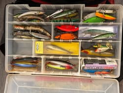 Large Walleye Tackle Box (6 Boxes, Plus 1 Small Empty). Rapala, Michigan Stinger - Thumbnail 4