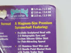 Strike King Bob Mehsikomer MAGNUM KING 2 oz HUGE! Spinnerbait White - Thumbnail 2