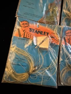 4 Vtg Mixed Lot 1/2 1/4 Oz Stanley Vibra Shaft Spinnerbaits Buzzbait VS12 VB14 - Thumbnail 6