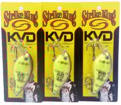 Lot of (3) - Strike King KVD 8.0 Magnum Square Bill Crankbait - Chart Perch - Thumbnail 1