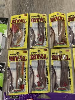 Lot of 48 Sealed Packs Mixed Soft Plastics - Kalin’s - PowerBait Mister Twister - Thumbnail 11