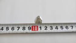 Lure blades, medium, set of 50, silver, 18mm x 13mm, Colorado blade, for metal - Thumbnail 2