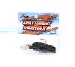 Zman Chatterbait Mini Max Sinking Lure 3/8 Oz Black Blue (8866) - Thumbnail 1