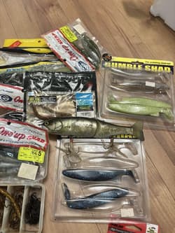 Fishing Lure Bass fishing worm lure line set unused items also available - Thumbnail 5