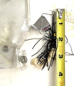 BUZZBAIT LURES Lot-4 Mixed Colors Bass Fishing w Hand-Made Cases Black Yellow - Thumbnail 8