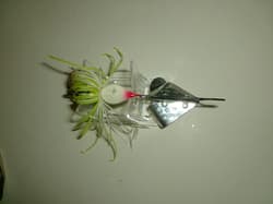 Unknown 3/4 oz. Titanium Wire Triple Wing Buzzbait Lure Buzzer Buzz - Used* - Thumbnail 2