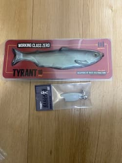 Working Class Zero Tyrant 10 Inch Swimbait Topwater Fishing Lure DRT Collab - Thumbnail 1