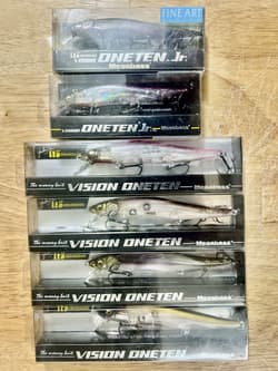 Megabass (Lot Of 6) Ito Vision Oneten Suspending Jerkbaits, Free Shipping! NWT! - Thumbnail 1