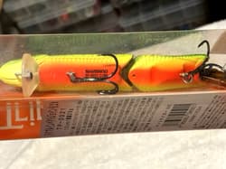 NIB JDM Shimano Triple Impact 120 Fire Tiger Swimbait Wakebait Bass Fishing Lure - Thumbnail 4