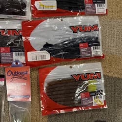 Bass Fishing Soft Plastics Lot (39) Yum Zoom Strike King Keitech 6th Sense - Thumbnail 19