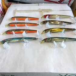 Old Heaton Bowmar Long A 16A Lure Set of 8, Used, JB/Jerkbait - Thumbnail 1