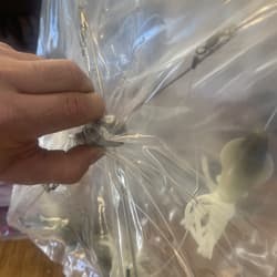 9” Umbrella Rig 4 Arm 11” With 5.5” Squid (9)  8/0 Mustad New Pkg Gray Glow New - Thumbnail 14