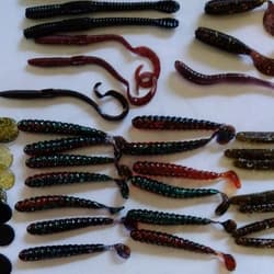 Spinnerbait, worm, glitter, squid soft lure, anchor, hook, set, season is - Thumbnail 5