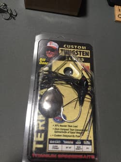 DISCONTINUED 7/16OZ. TERMINATOR CUSTOM TUNGSTEN TITANIUM SPINNERBAIT NIP - Thumbnail 1