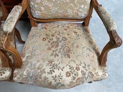 Pair of Louis XV style walnut armchairs, circa 1900 - Thumbnail 8