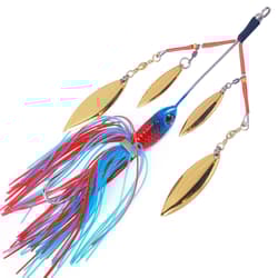 5Pcs Spinnerbait Fishing Lure Buzzbait 22.6g Blade Bait Spoon Rubber Skirt Bass - Thumbnail 6