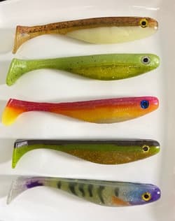 7.25"Soft Plastic Swimbaits Fishing Lures Pack of 5 - Thumbnail 1