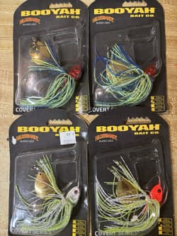 4 Booyah Covert 1/2oz. Spinnerbaits Single Colorado Blade - Thumbnail 1