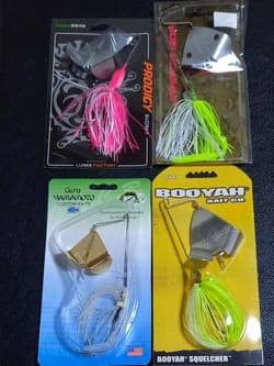 140. Gary Buzz JUMBO, Booyah, Squirrely, Jamaica Boa, Prodigy Buzzbait, New - Thumbnail 1