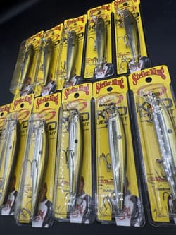 Strike King KVDJ300 Jerkbait  Chrome Gold-Black Lot Of 11 - Thumbnail 3