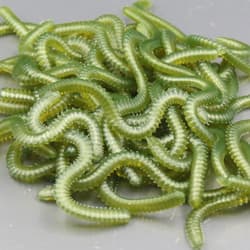 50 PCS Artificial Bait Worms Fishing Accessories Shape Lures Lifelike Baits - Thumbnail 3