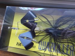 HM Custom Lures Teckel Quazkiller Twin Buzzbait 1/2oz. 01 All Black Downdraft - Thumbnail 10