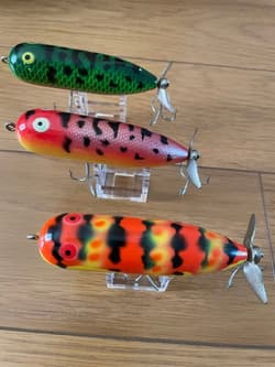 Heddon Balsa 50 and other topwater lures and Owner Trout #3000 Tackle Box Set - Thumbnail 18