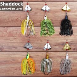 Bass Fishing Spinner Bait Lures, Multicolor Buzzbait Metal Jig 6pcs  - Thumbnail 5