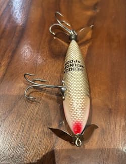 HEDDON Wounded Spook XRW Vintage Lure Topwater Frog Pattern - Thumbnail 3