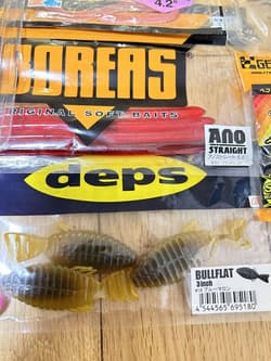 Gary Yamamoto Lure Set Tags Bass Worms 7 Bags Deps Boreas Bulk Mint Used Japan - Thumbnail 5