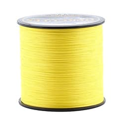 NEW HERCULES PE Fishing Line 4-strand No1.5 1000m 9.1kg/20lb 0.2mm Yellow - Thumbnail 6