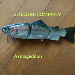 3:16 Company ARMAGEDDON Super Rare New Lure Ship Hook and split ring included - Thumbnail 2