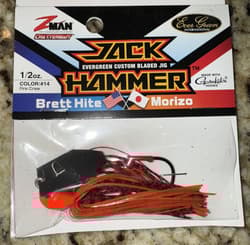 Lot Of 2 Z-Man Evergreen Jack Hammer Chatterbait 1/2 Oz Color #14 NEW Fire Craw - Thumbnail 3