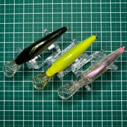 Megabass Live X Smolt Old Rare 3pcs Lure Used Fishing Accessories - Thumbnail 5