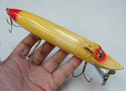 Heddon MUSKY VAMP 8inch R/W 1920's Old Lure Ship From Japan - Thumbnail 8