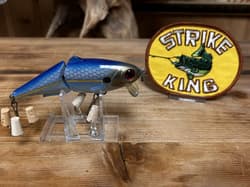 Vintage Strike King King Shad 4” Wake Bait Striper Bass Fishing Lure - Thumbnail 1