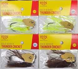 (Lot of 6) Strike King Gold Series Thunder Cricket Vibrating Blade Jig 3/8-1/2oz - Thumbnail 4