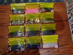 Strike King KVD Perfect Plastics Ocho, Twelve 5" 8 Packs, Twelve Colors, New - Thumbnail 2