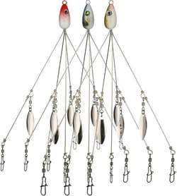 3 Pack Alabama Rig 5 Arms 4 Blades Umbrella Rig Fishing 21.5Cm Fish Lures Bait - Thumbnail 1