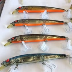Old Heaton Bowmar Long A 16A Lure Set of 8, Used, JB/Jerkbait - Thumbnail 3