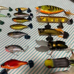 Bass Fishing Lure Set Hard Bait Collection 80pcs Used/NEW Price Reduced - Thumbnail 6